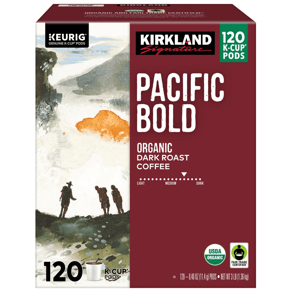 Kirkland Signature Organic Pacific Bold K-Cup Pods, 120-Count