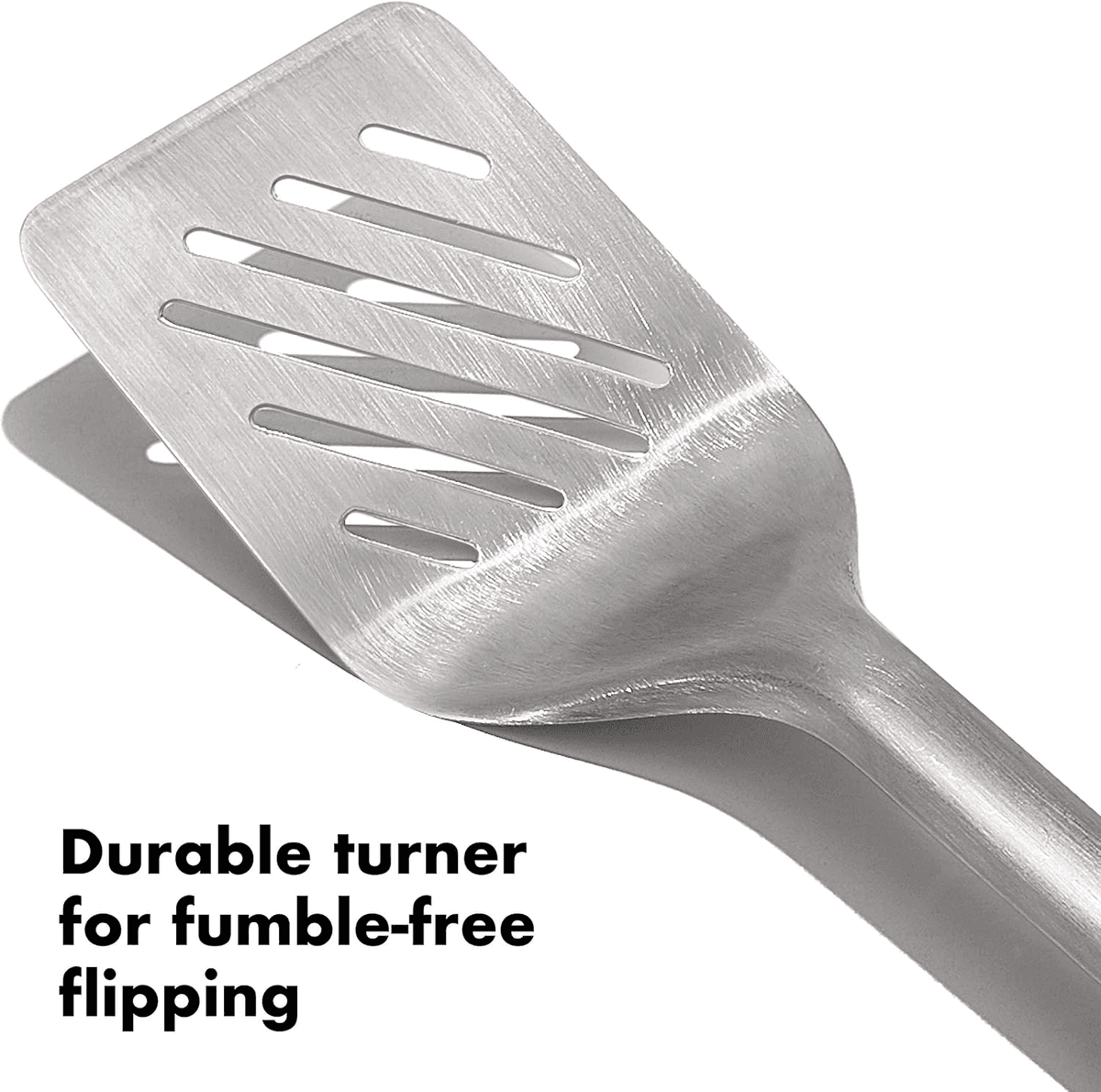 OXO Outdoor Grilling Turner and Tongs Set image 3