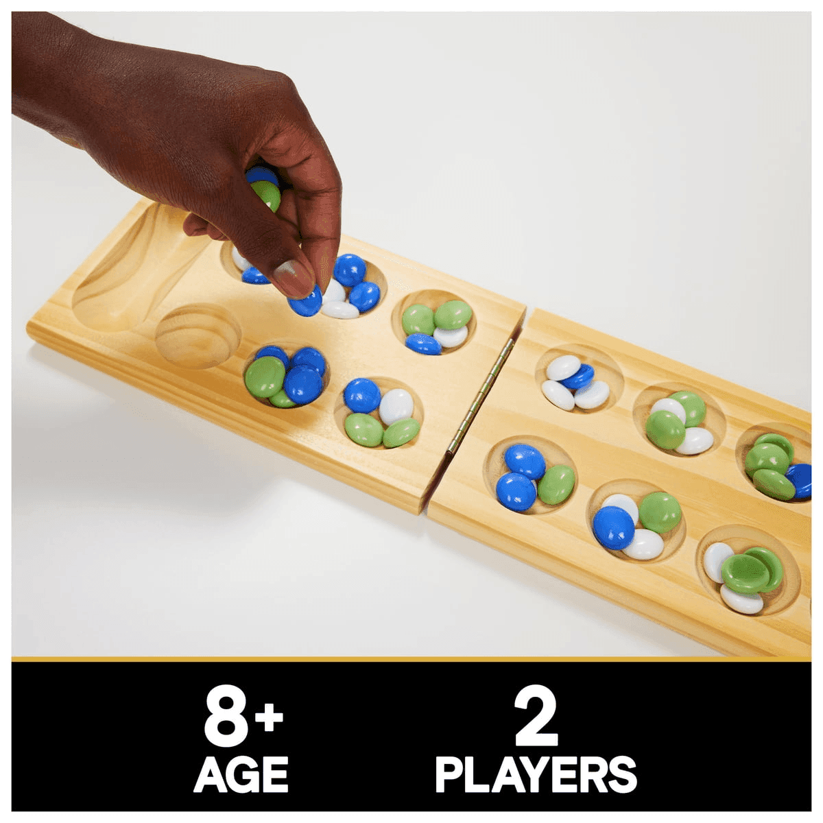 Cardinal Classics Mancala Wooden Folding Board Game image 2
