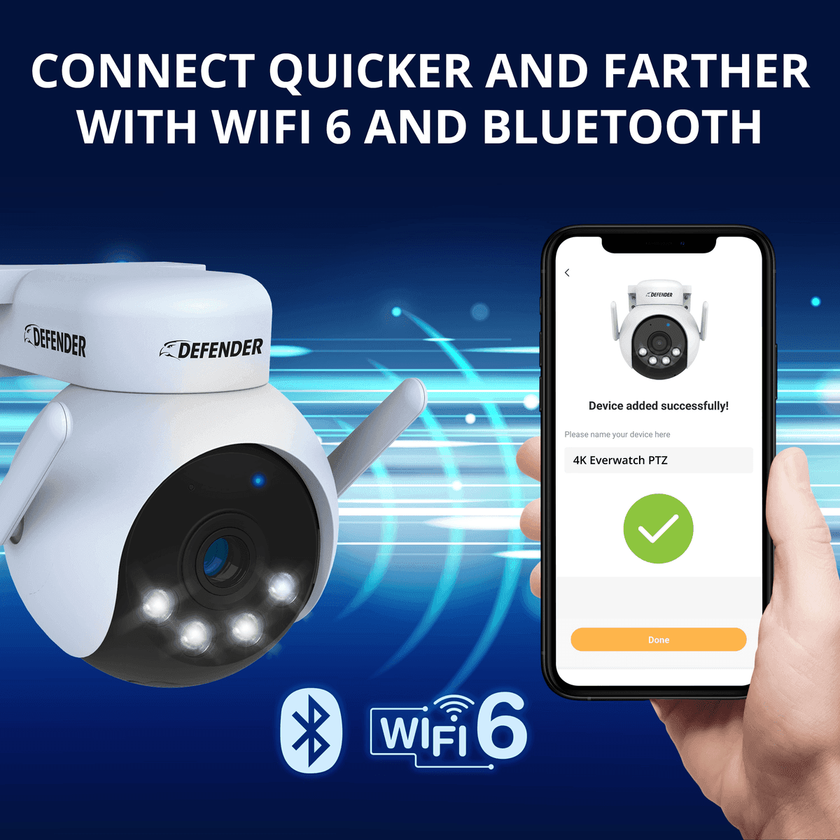 Defender Everwatch AI 4K PTZ Wi-Fi Security Camera image 5