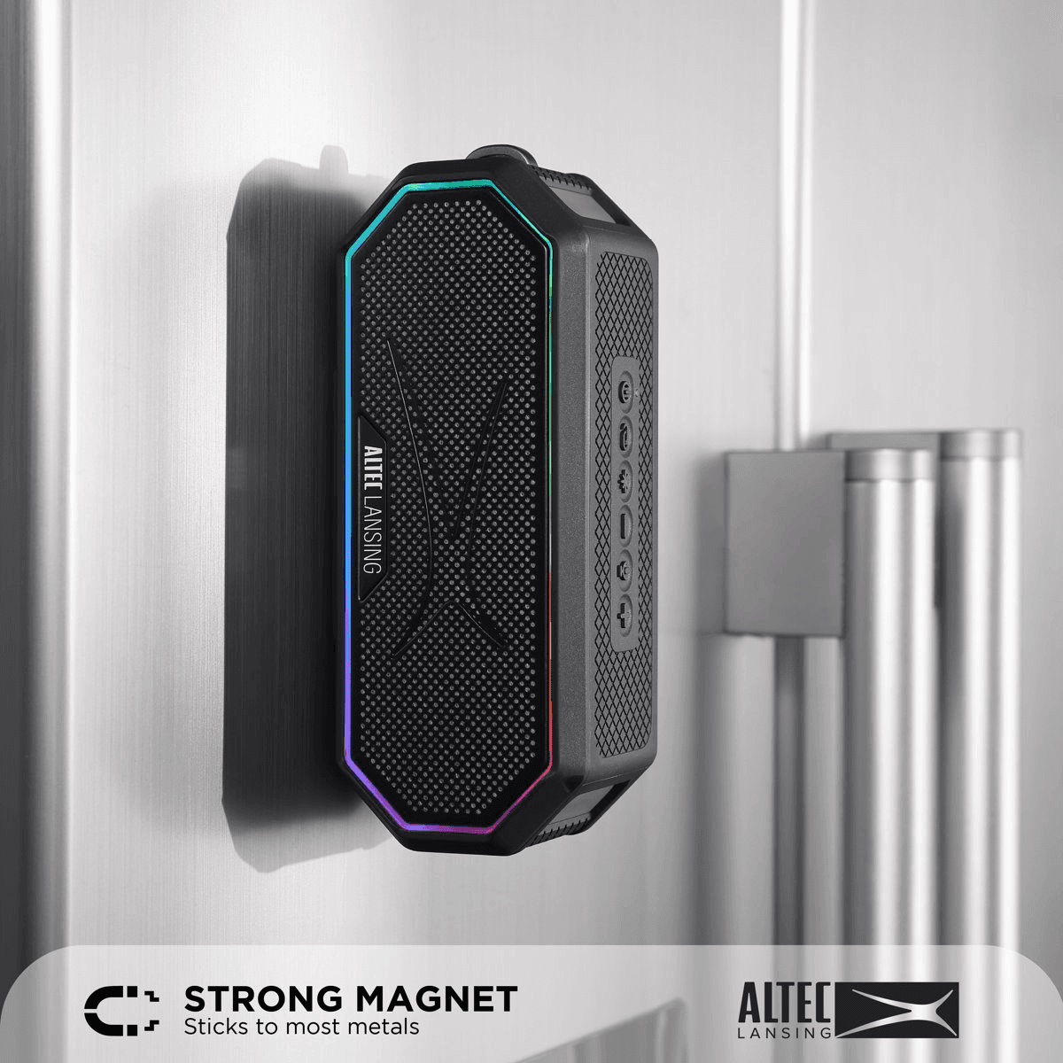 Altec Lansing Hydra Jolt 2.0 Everything Proof Bluetooth Speaker, Black image 3