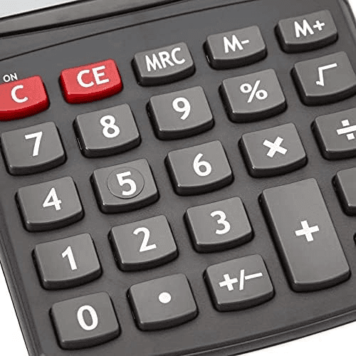 Amazon Basics 8-Digit Desktop Calculator - Black image 4