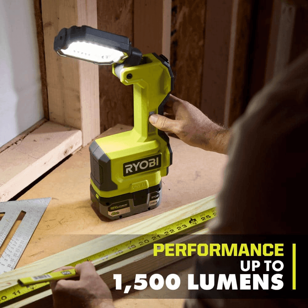 RYOBI ONE+ 18V Hybrid LED Magnetic Task Light Battery Kit image 3