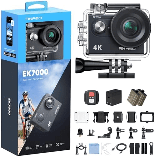 AKASO EK7000 4K Wi-Fi Action Camera - Black image 2