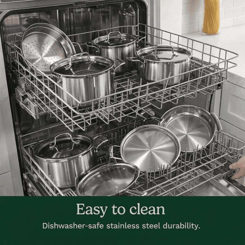 Cuisinart MultiClad Pro 12-Piece Stainless Steel Cookware Set image 2