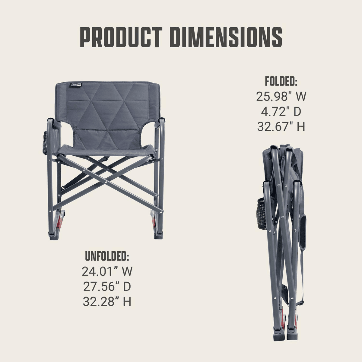 Coleman Pro Rocker Chair - Mussel image 5
