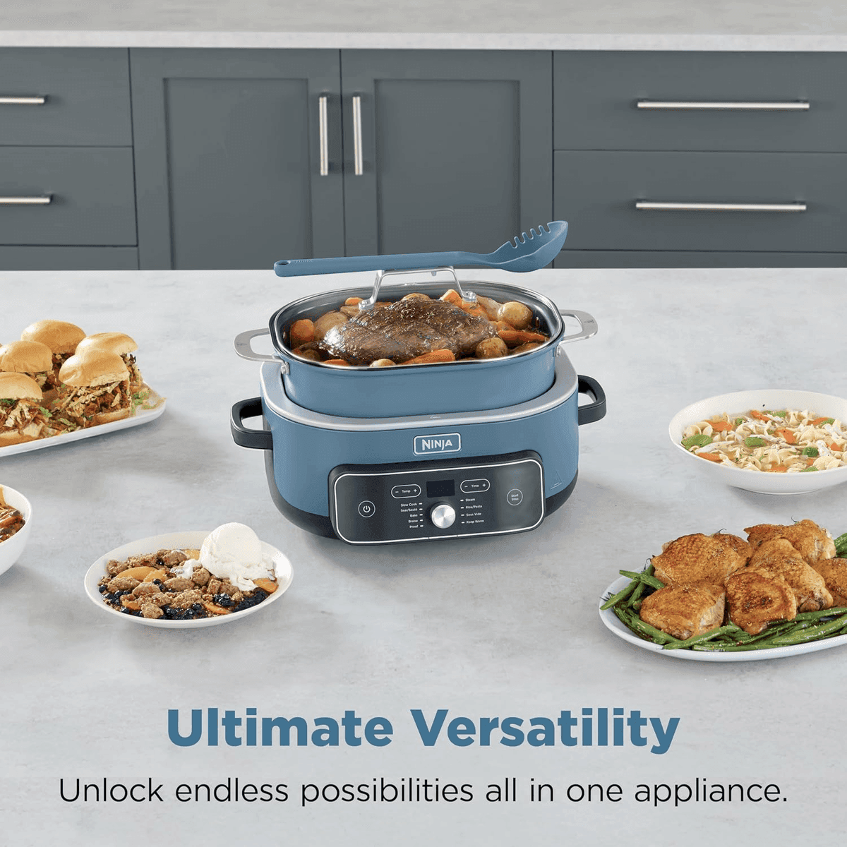 Ninja PossibleCooker PRO Plus 8.5-Quart Multicooker - Blue image 2