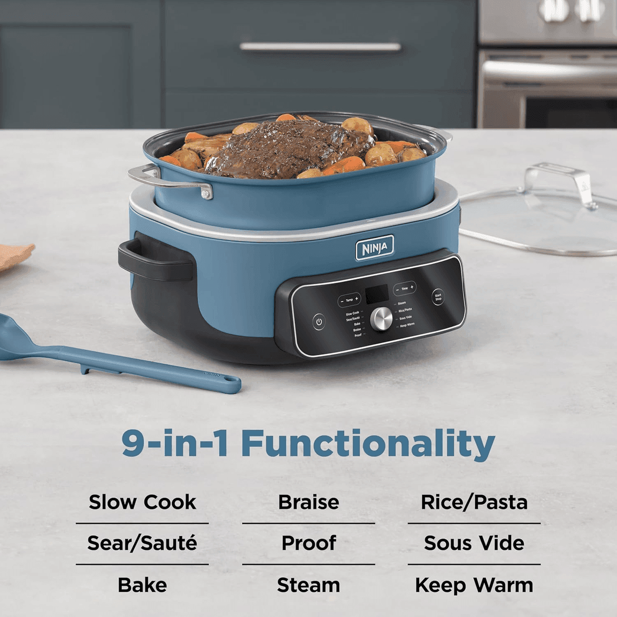 Ninja PossibleCooker PRO Plus 8.5-Quart Multicooker - Blue image 3