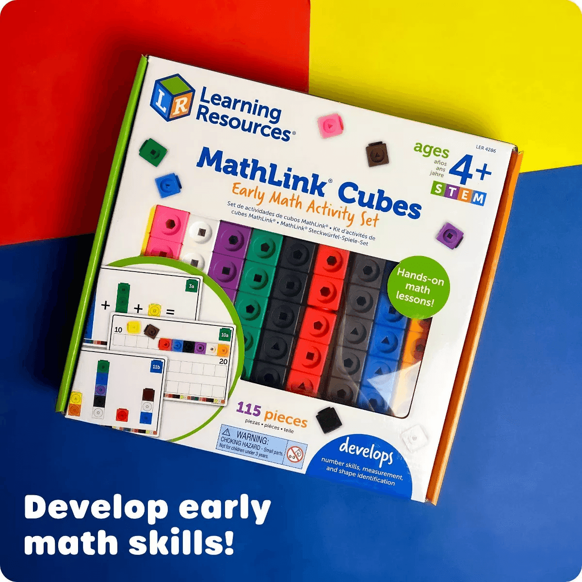 Learning Resources MathLink Cubes Early Math Activity Set - 115pc image 2