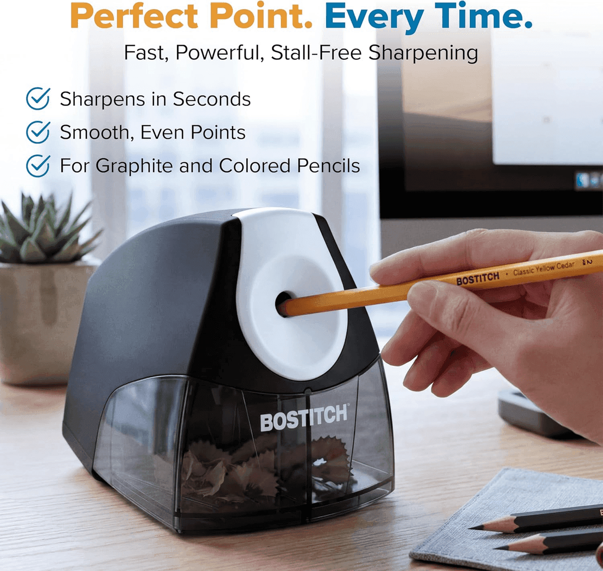 Bostitch Office Electric Pencil Sharpener - Black image 4