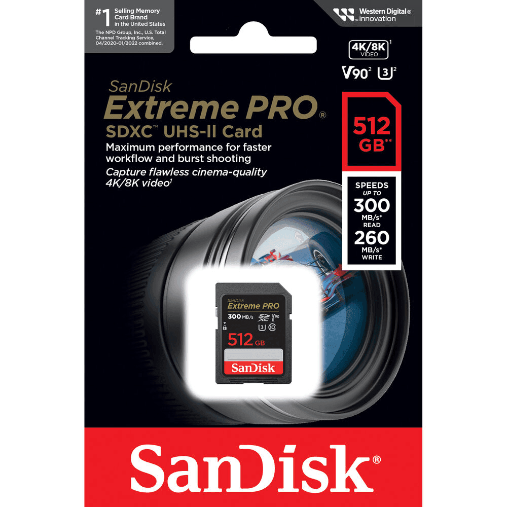 SanDisk 512GB Extreme PRO UHS-II SDXC Memory Card image 4