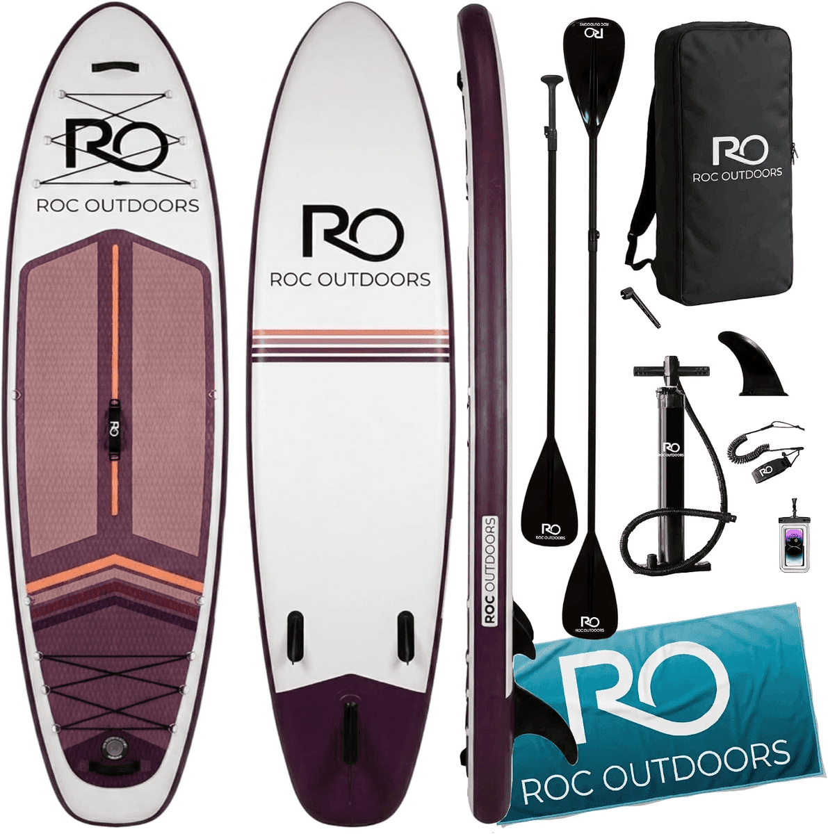 ROC 10'6-inch Inflatable Stand-Up Paddle Board Kit