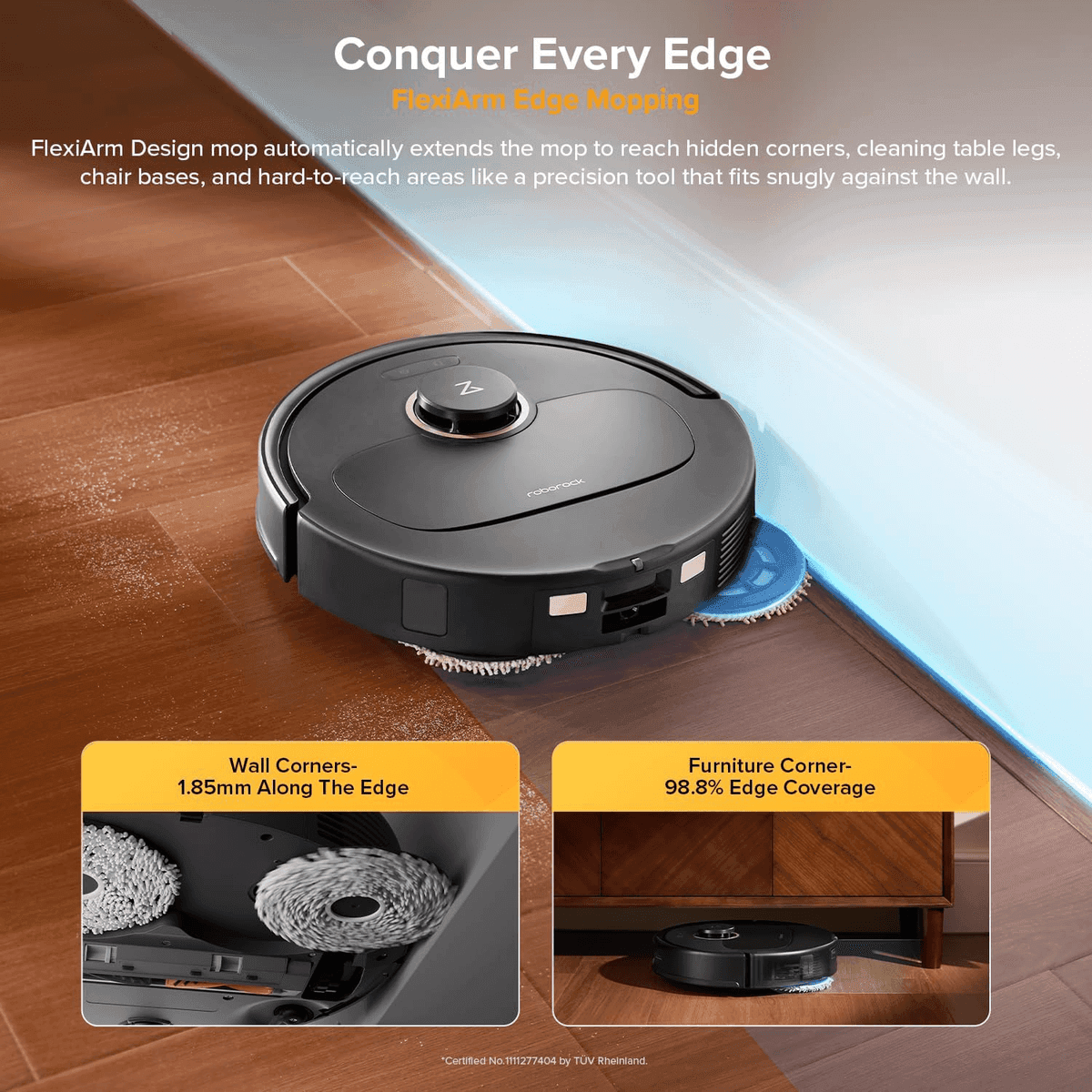 roborock Qrevo S5V Robot Vacuum and Mop with Multifunction Dock image 4