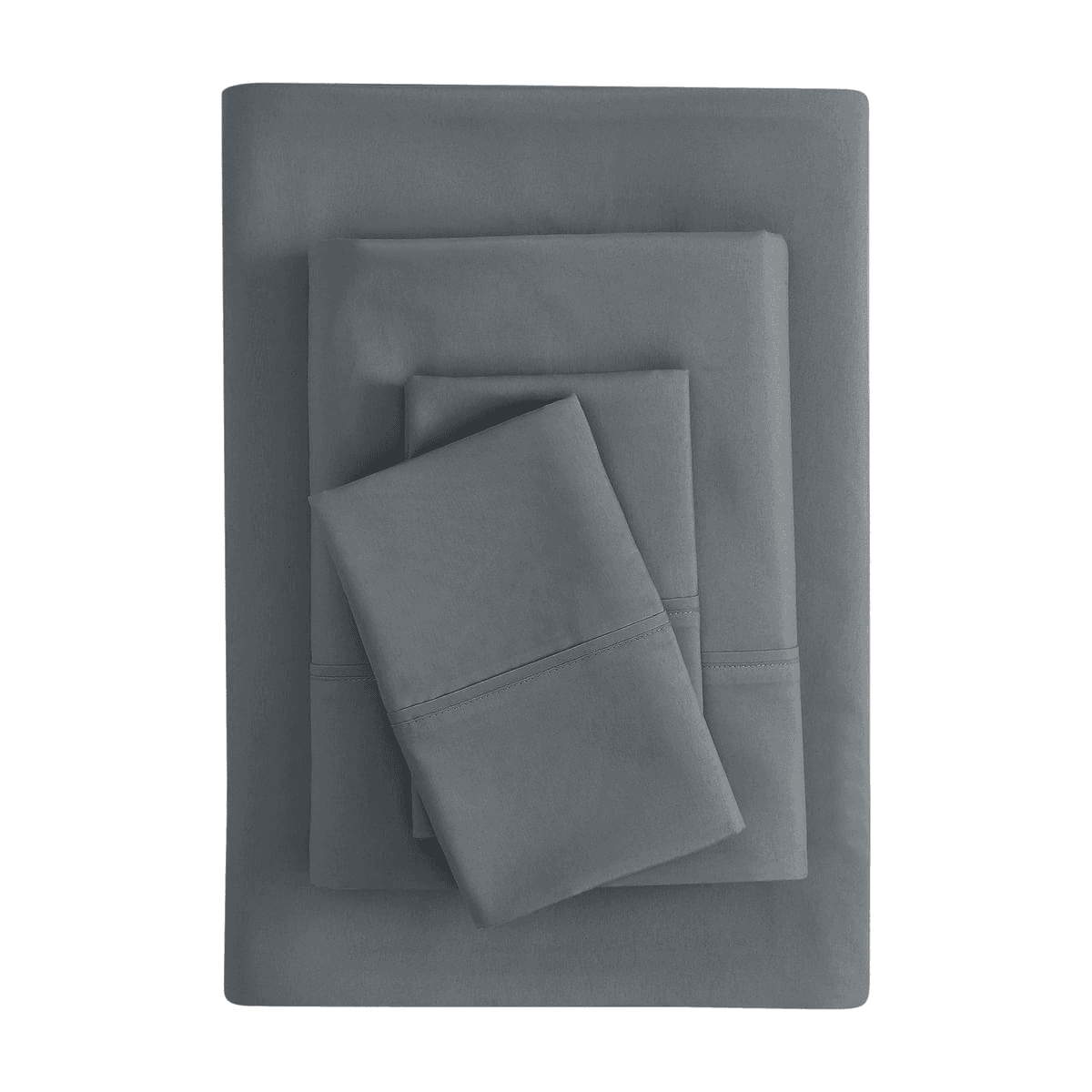 Mainstays Queen Microfiber Bed Sheet Set - Soothing Gray, 4 Piece