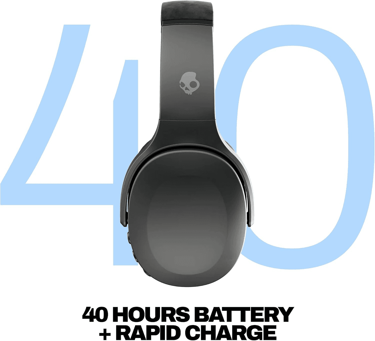 Skullcandy Crusher Evo Wireless Bass Headphones - True Black image 3