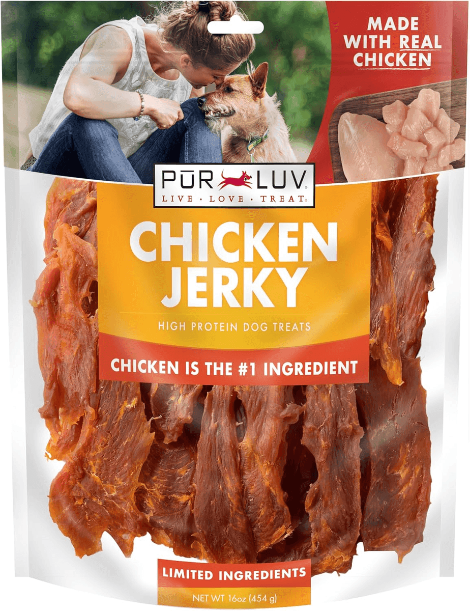 Pur Luv Chicken Jerky Dog Treats - 16 Ounces