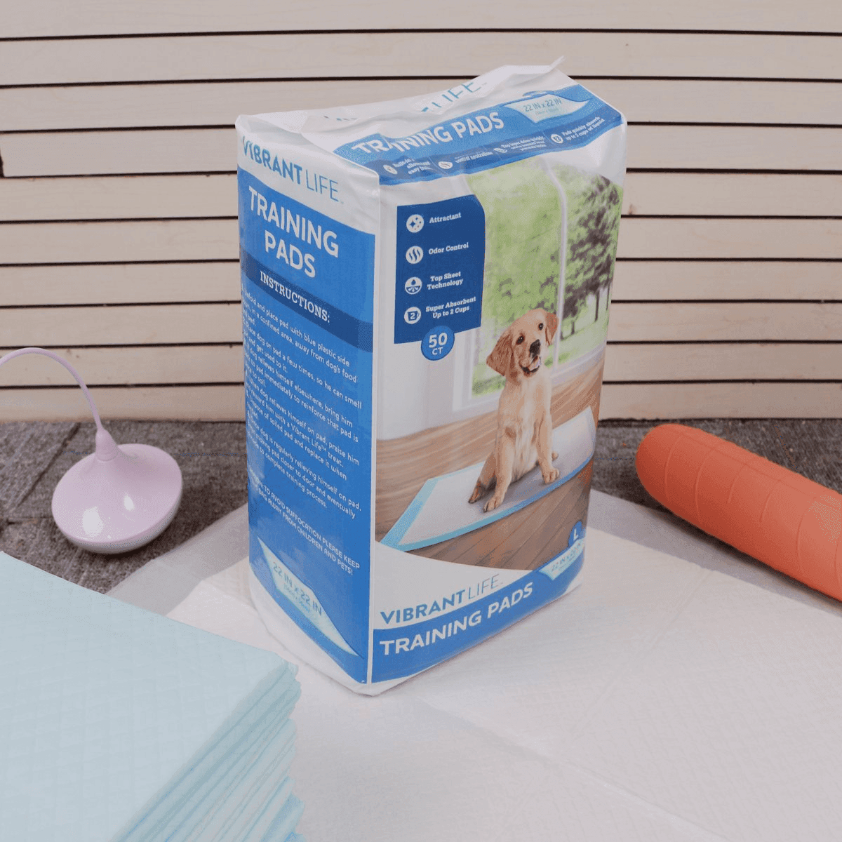 Vibrant Life Large 5-Layer Pet Training Pads, 22 in x 22 in, 50 Count image 3