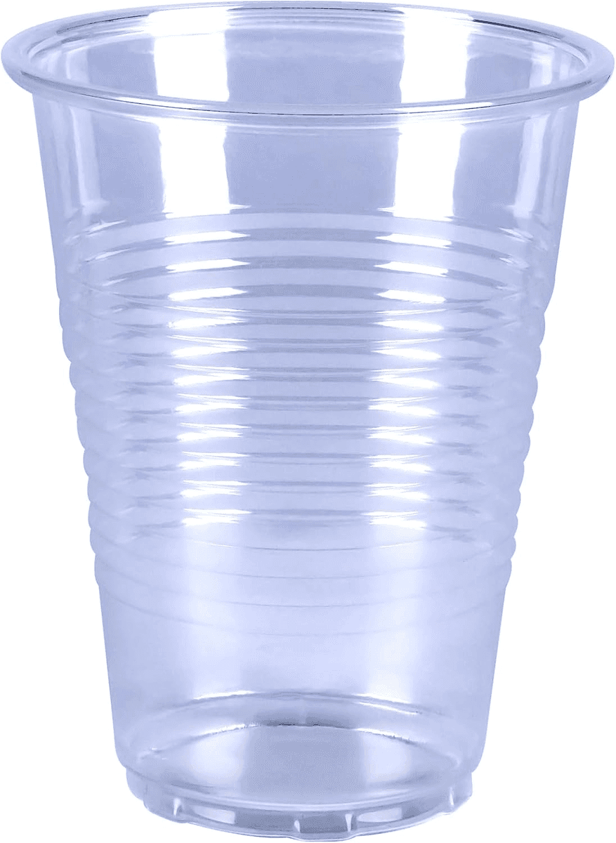 Amazon Basics 9-Ounce Clear Plastic Cups, 100 Count image 2