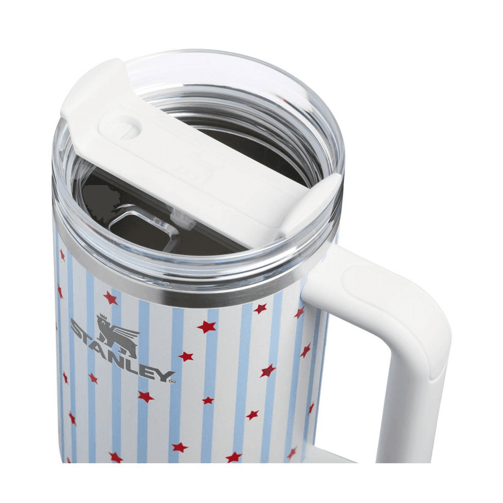 Stanley 40 oz Stainless Steel H2.0 FlowState Quencher Tumbler - Blue Starry Stripes image 4