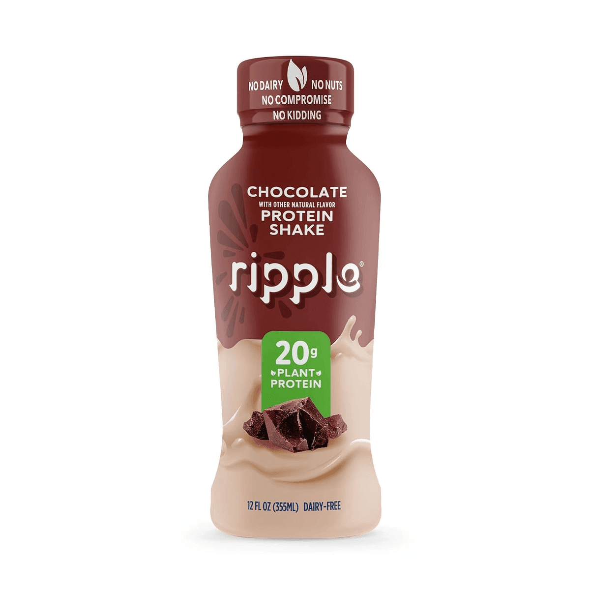 Ripple Chocolate Plant-Based Protein Shakes (12 oz, 12-Pack) image 3