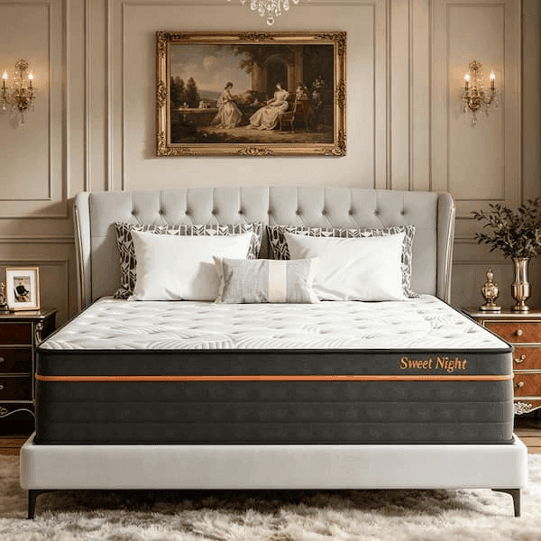 Sweetnight 14 in. Medium Hybrid California King Mattress