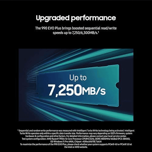 Samsung 990 EVO Plus 4TB PCIe NVMe Internal SSD image 4