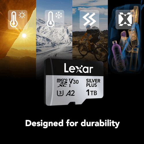 Lexar 512GB Professional SILVER PLUS UHS-I microSDXC Card with SD Adapter image 5