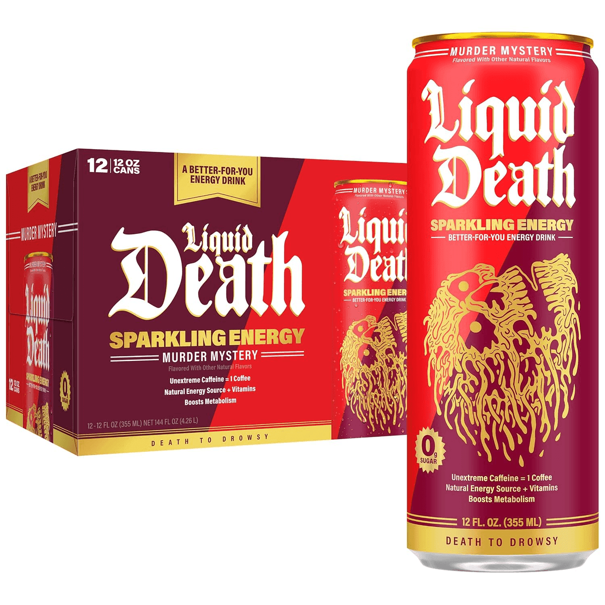 Liquid Death Murder Mystery Sparkling Energy 12-Pack