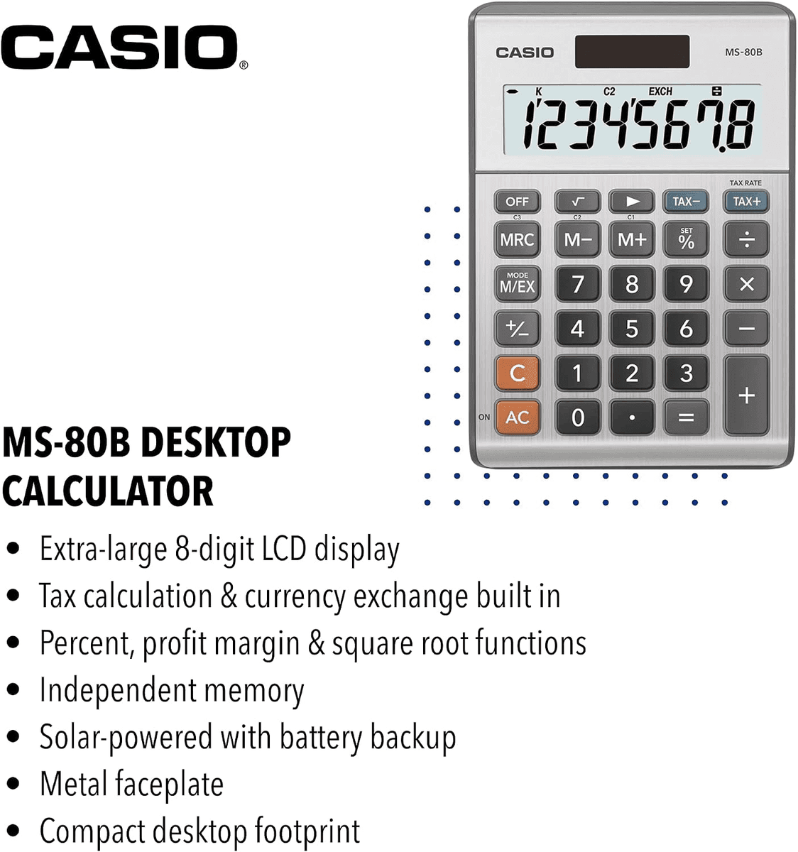 Casio MS-80B Desktop Calculator image 3
