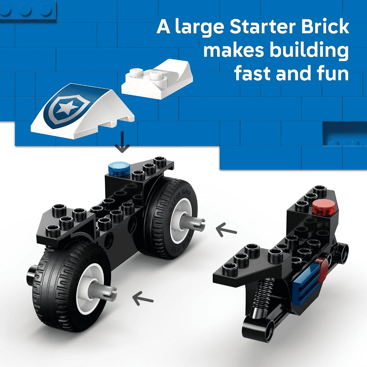 LEGO City Police Motorcycle Chase Set 60455 image 3