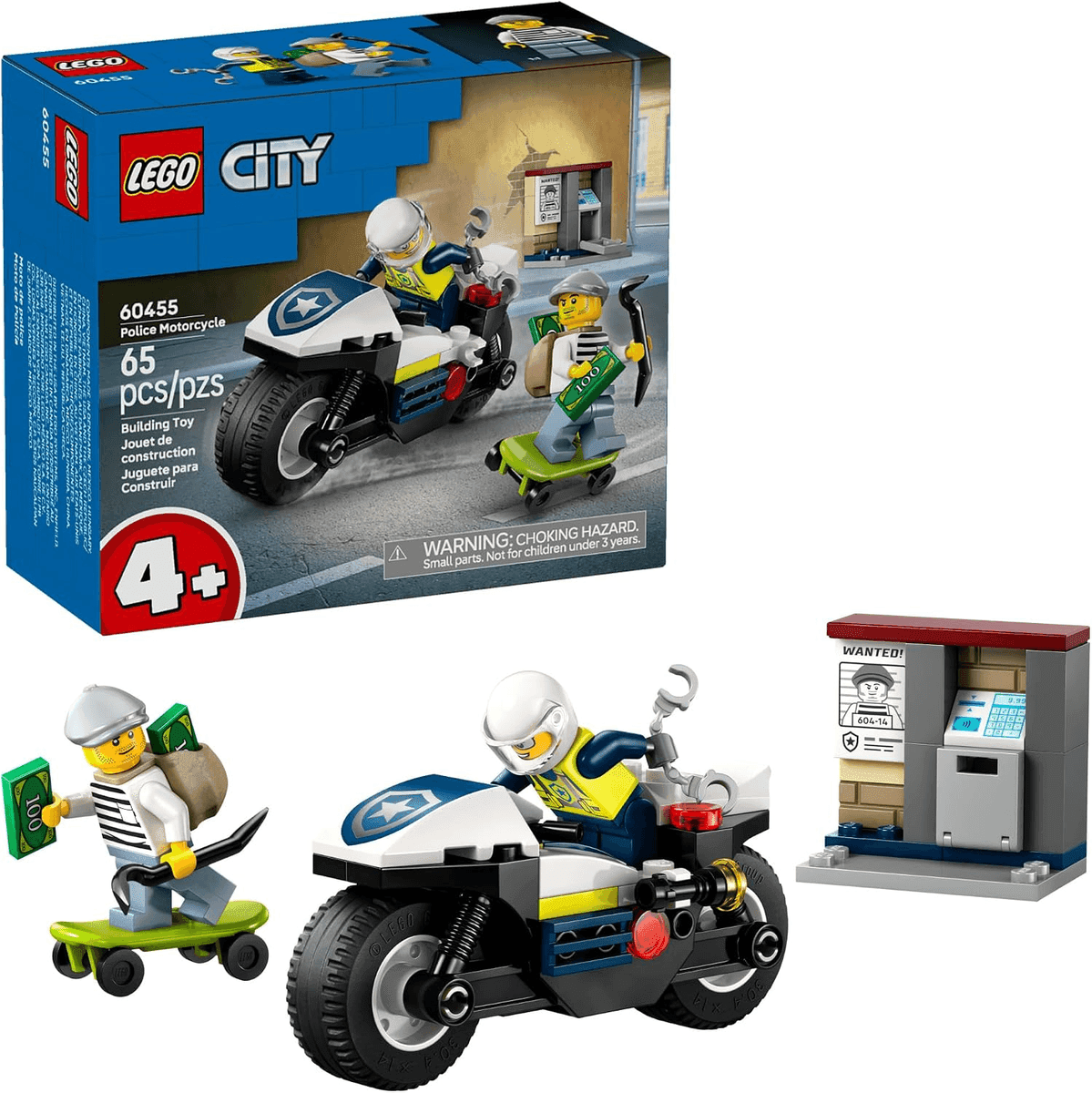 LEGO City Police Motorcycle Chase Set 60455