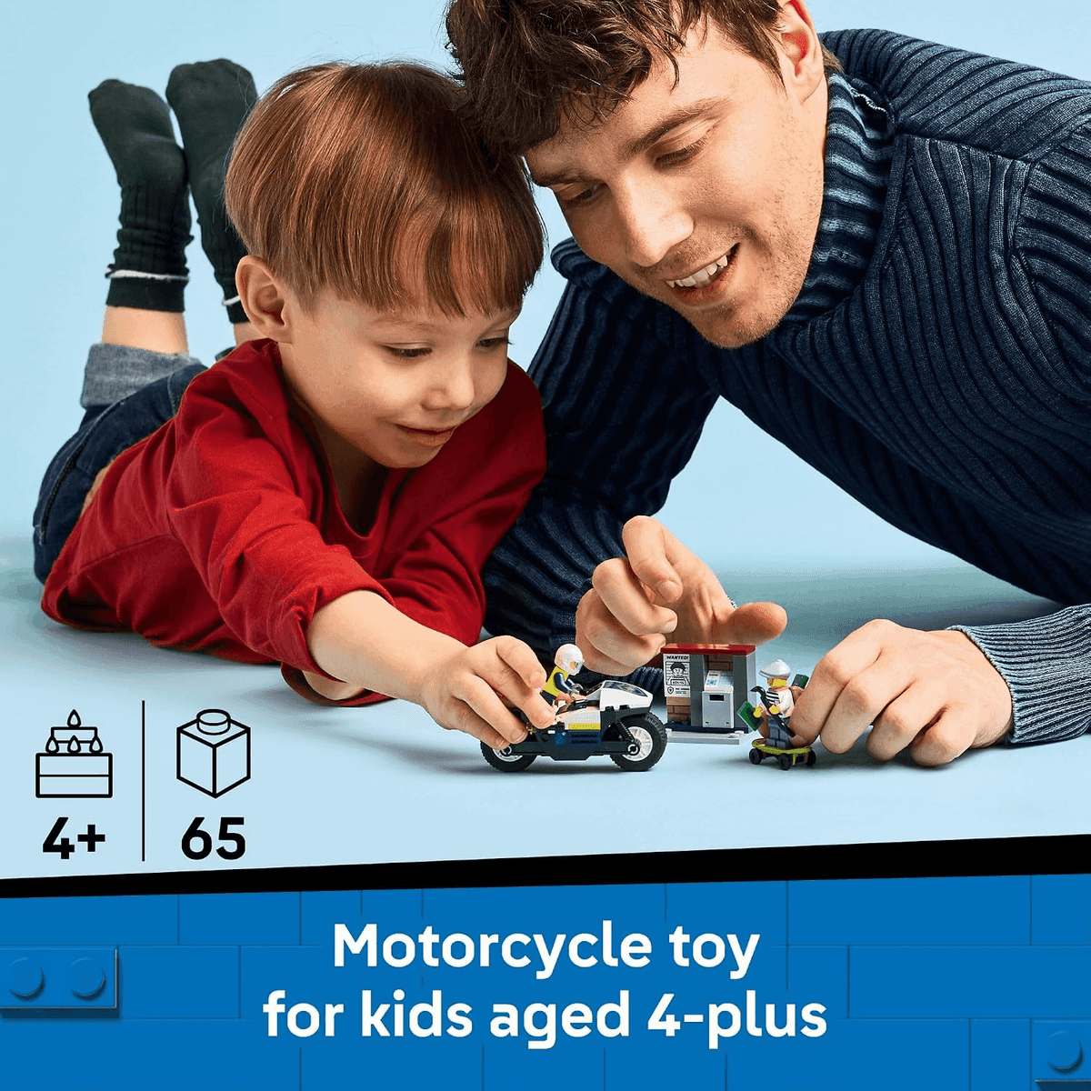 LEGO City Police Motorcycle Chase Set 60455 image 2