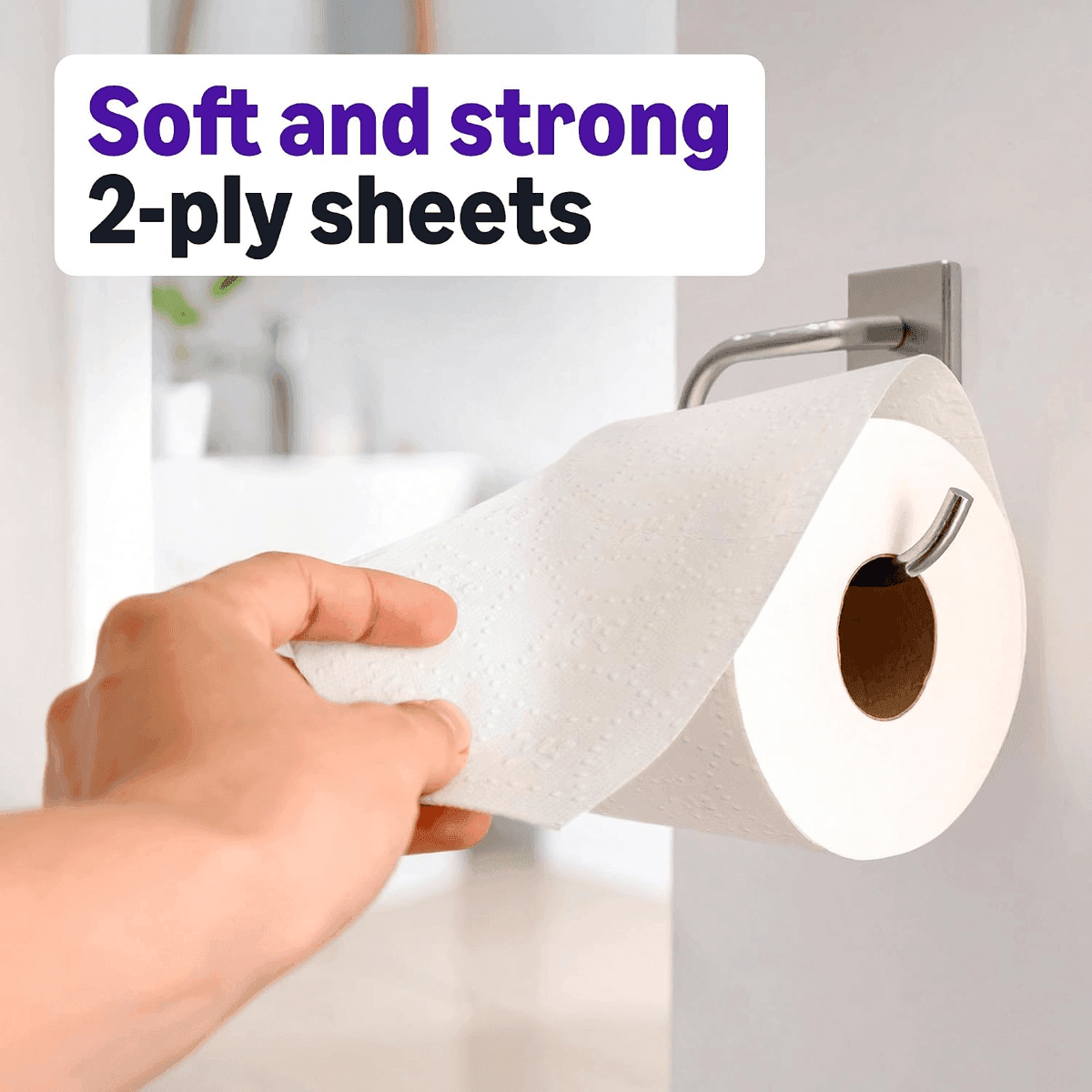 Amazon Basics Soft & Strong 2-Ply Toilet Paper, 30 Rolls image 3
