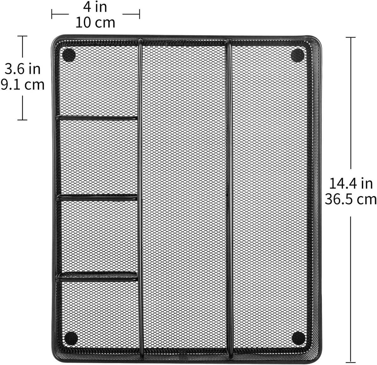 Amazon Basics Metal Mesh Desk Organizer with 6 Compartments image 5