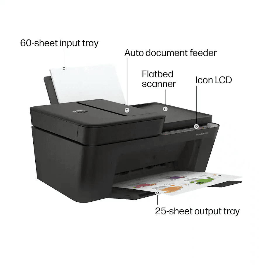 HP DeskJet 4355 Wireless All-in-One Printer image 3