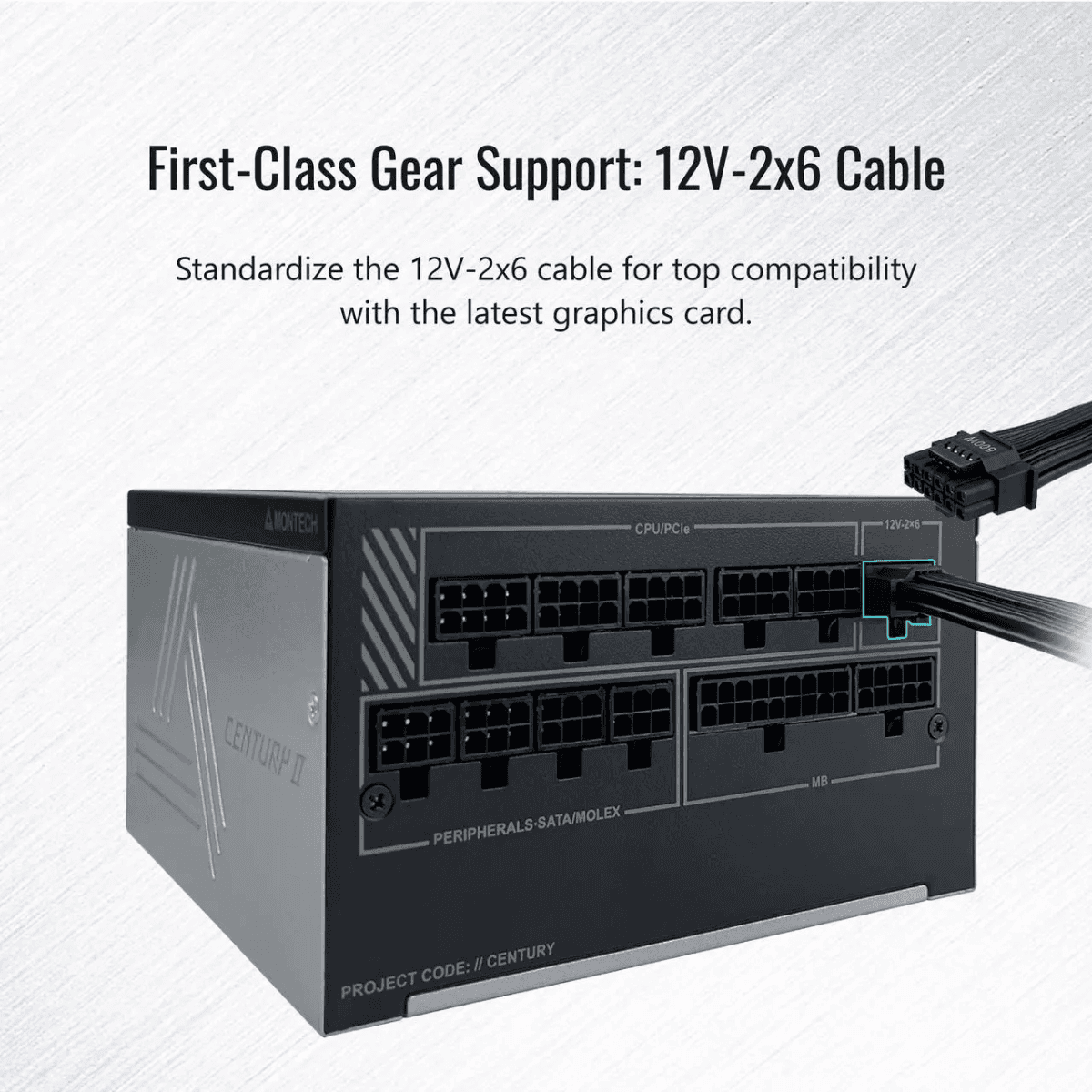 MONTECH CENTURY II 1200W Fully Modular ATX 3.1 Power Supply image 4