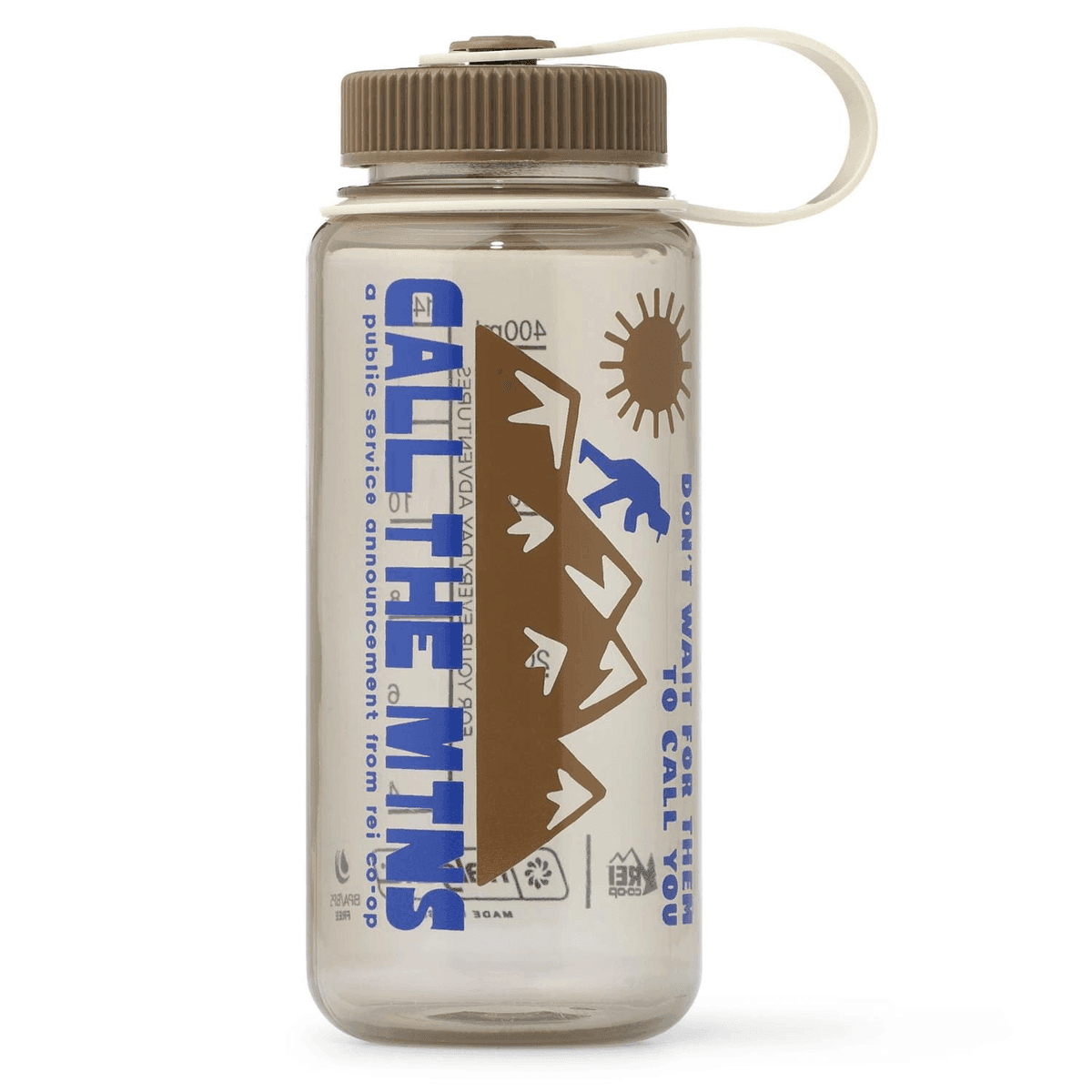 REI Co-op Nalgene Sustain 16 oz Water Bottle, Cotton/Mountains