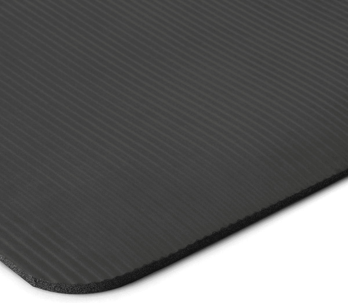 Amazon Basics Extra Thick Exercise Yoga Mat with Carrying Strap - Black image 3
