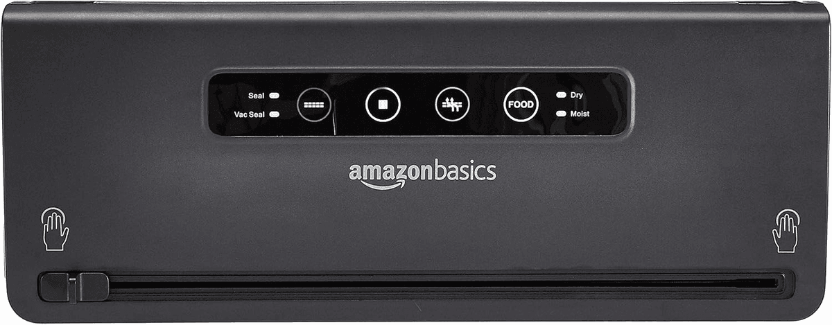 Amazon Basics Vacuum Sealer Machine with Built-In Cutter - Black image 3