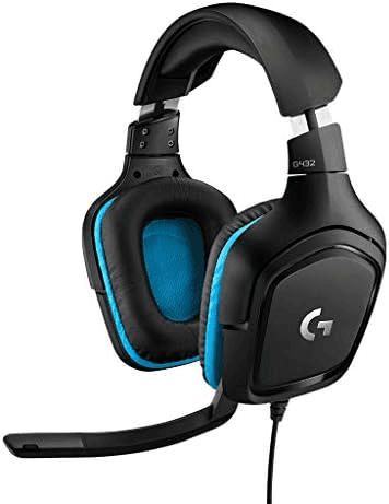 Logitech G432 Wired Gaming Headset - Black/Blue
