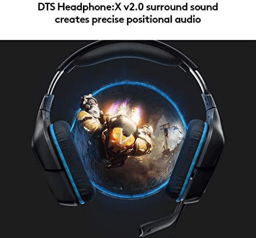 Logitech G432 Wired Gaming Headset - Black/Blue image 3