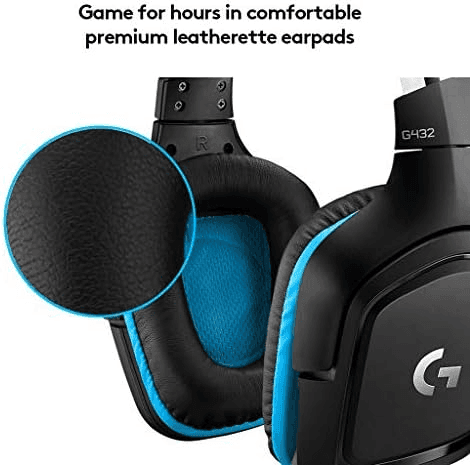 Logitech G432 Wired Gaming Headset - Black/Blue image 5