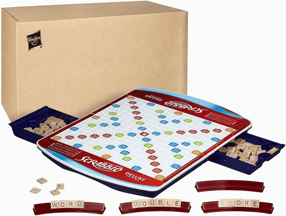 Hasbro Gaming Scrabble Deluxe Edition Board Game image 2