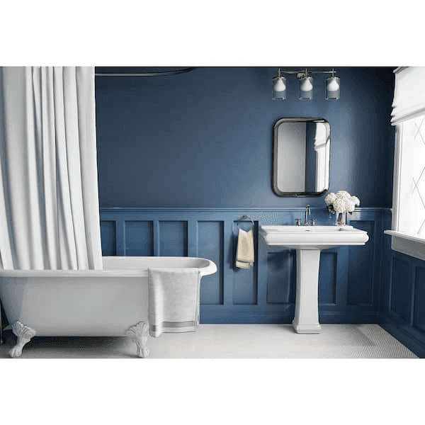 Hanikes 26 in. White Vitreous China Rectangular Pedestal Bathroom Sink image 2