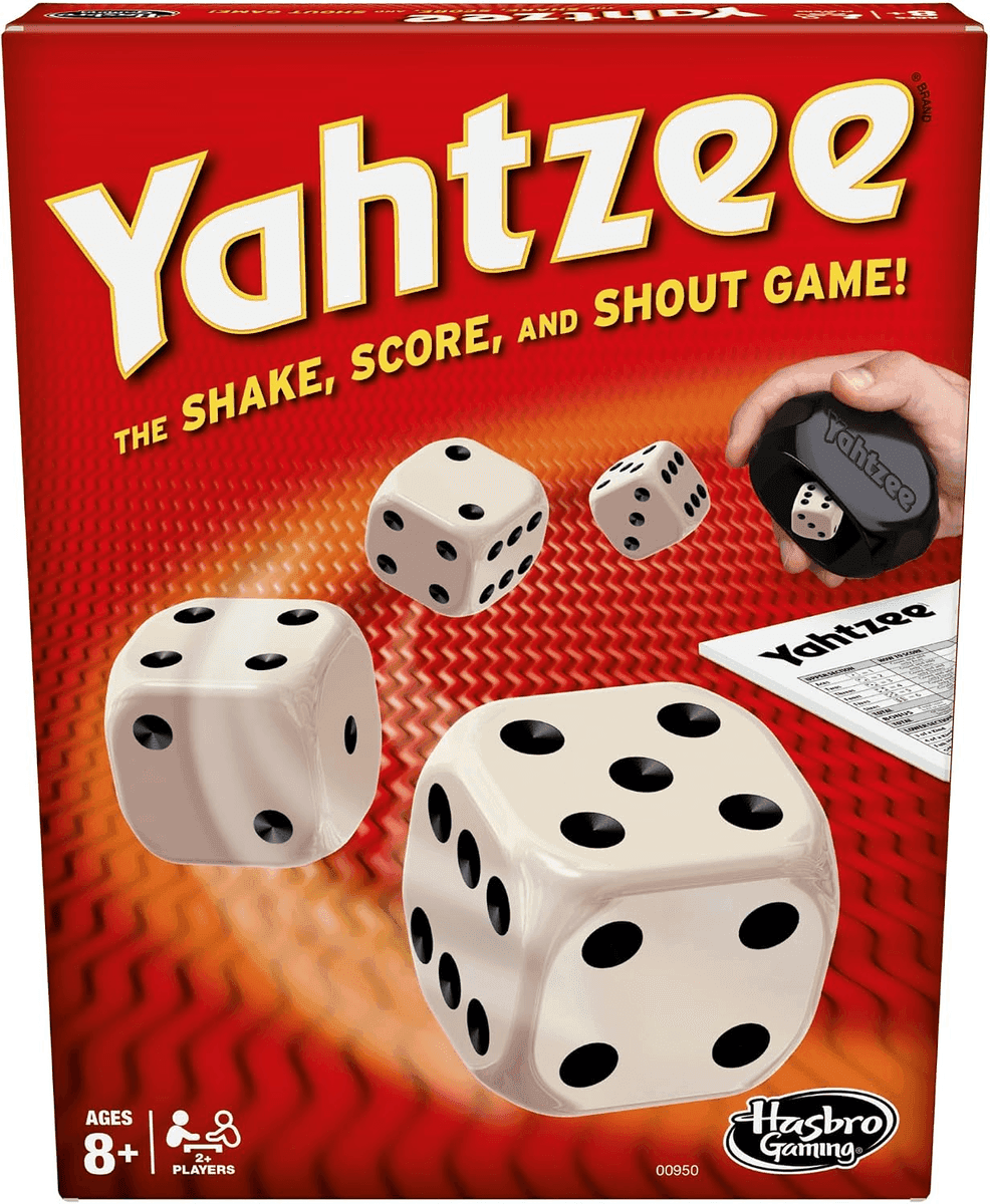 Hasbro Gaming Yahtzee Dice Game for Ages 8+, 2 or More Players