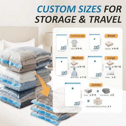 Cozy Essential Vacuum Storage Bags, 20-Count Combo image 3