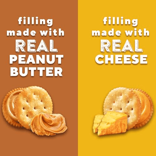 RITZ Peanut Butter & Cheese Sandwich Crackers Variety Pack, 32 Packs image 5