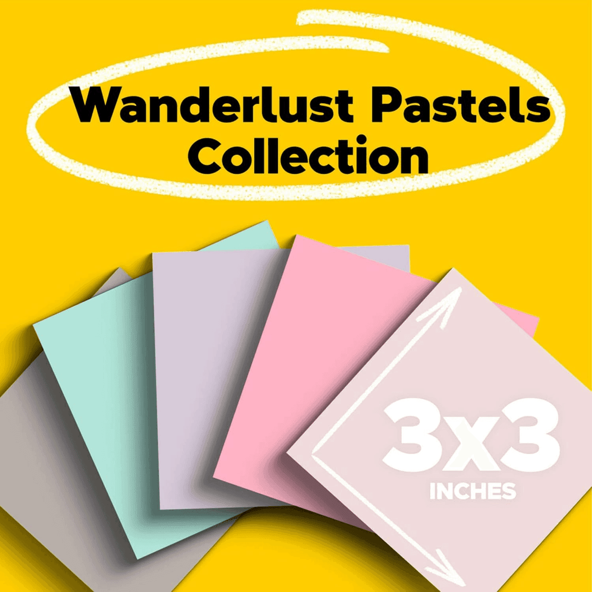 Post-it 100% Recycled Super Sticky Notes, 3 x 3 in, 5 Pads image 2
