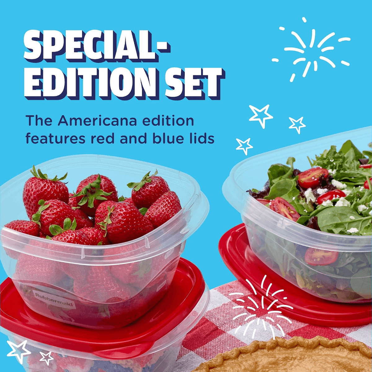 Rubbermaid TakeAlongs Americana Food Storage Set, 24-Piece image 2