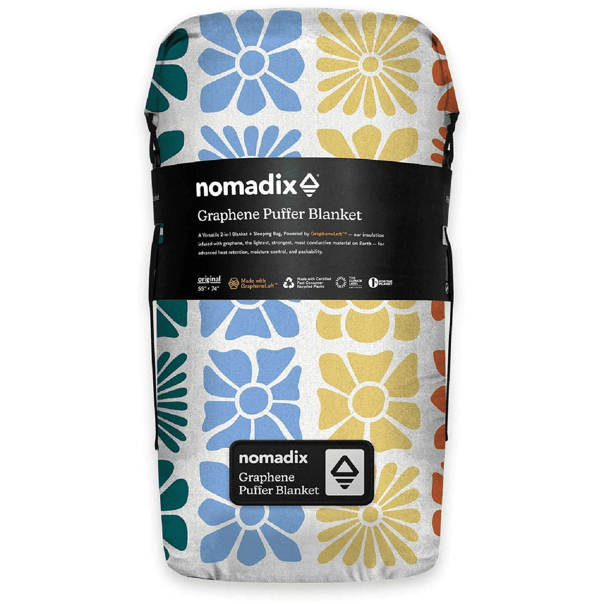Nomadix Graphene Puffer Blanket - Flowerbed Multi image 3